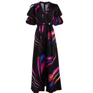 GABRIELLE UNION / NEW YORK & CO. Maxi Shirt Dress - Black - Medium